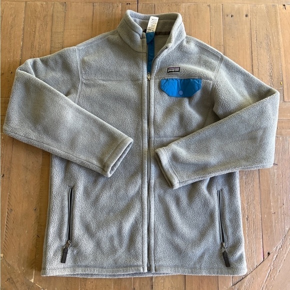 Patagonia Other - Patagonia gray fleece zip front jacket